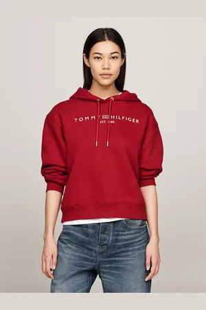 Tommy Hilfiger Logo Fleece Drawstring Hoody