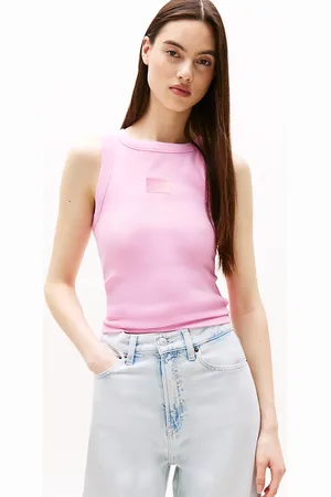 Tommy Hilfiger Ribbed Gradient Flag Slim Tank Top