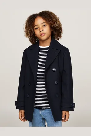 Tommy Hilfiger Wool Blend Lightweight Padded Peacoat
