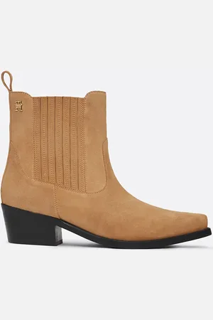 Tommy Hilfiger TH Monogram Suede Cowboy Boots