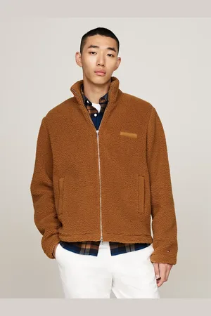 Tommy Hilfiger Textured Teddy Fleece Zip-Thru Sweatshirt