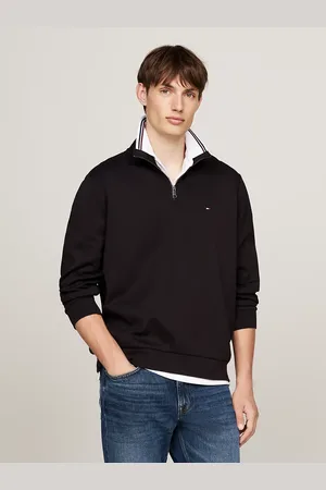Tommy Hilfiger Logo Quarter-Zip Sweatshirt