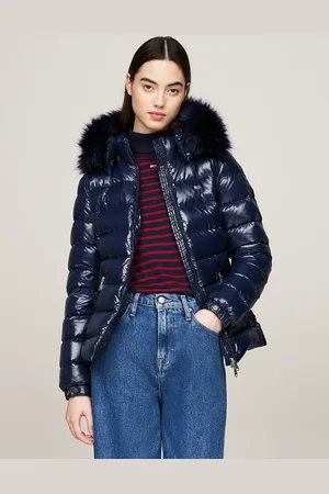 Tommy Hilfiger Faux Fur Hood Down Puffer Jacket
