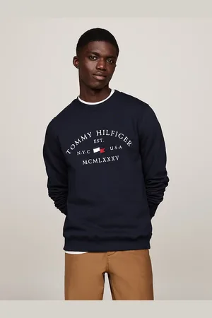 Tommy Hilfiger Logo Embroidery Crew Neck Sweatshirt
