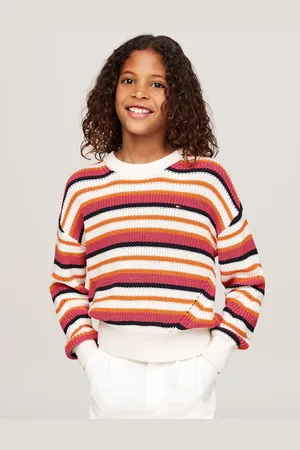 Tommy Hilfiger Stripe Crew Neck Relaxed Jumper