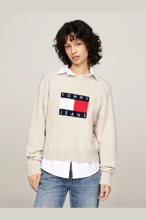 Tommy Hilfiger Mélange Relaxed Jumper with Wool