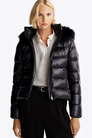 Tommy Hilfiger Faux Fur Trim Down Jacket