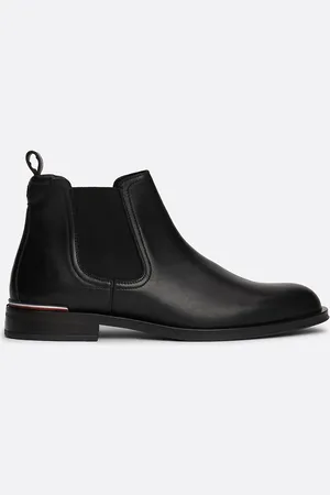 Tommy Hilfiger Leather Signature Tape Chelsea Boots