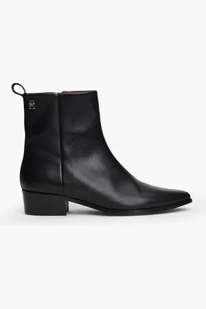 Tommy Hilfiger TH Monogram Leather Cowboy Boots