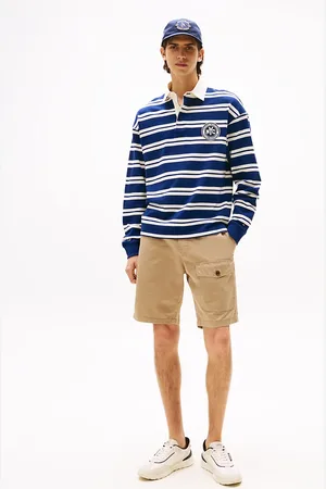 Tommy Hilfiger Washed Twill Relaxed Cargo Shorts