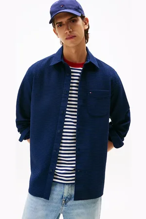 Tommy Hilfiger Relaxed Fit Waffle Knit Overshirt