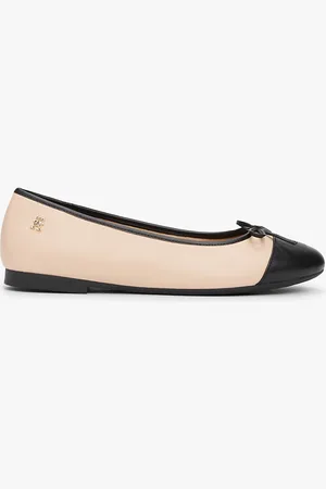 Tommy Hilfiger Leather Toe Cap Ballerinas