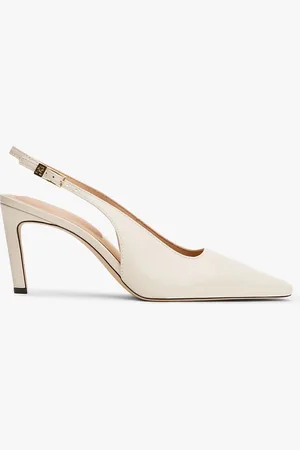 Tommy Hilfiger Leather Pointed Toe Slingback Heels