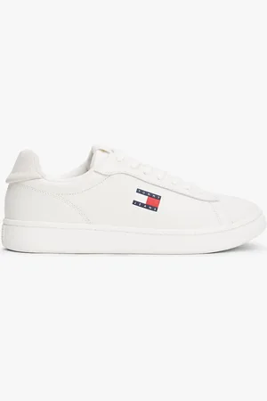 Tommy Hilfiger Archive Leather Mix Court Trainers