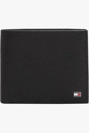 Tommy Hilfiger Enamel Flag Leather Bifold Wallet