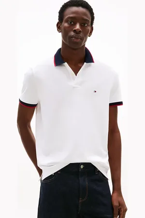 Tommy Hilfiger Contrast Knit Collar Polo Shirt