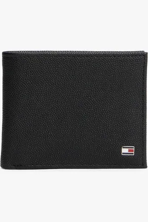 Tommy Hilfiger Enamel Flag Leather Bifold Wallet