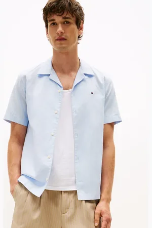 Tommy Hilfiger Regular Linen Blend Short Sleeve Shirt