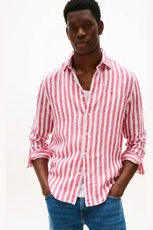 Tommy Hilfiger Regular Fit Stripe Linen Shirt