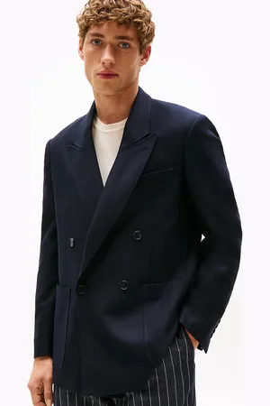 Tommy Hilfiger Textured Double Breasted Blazer