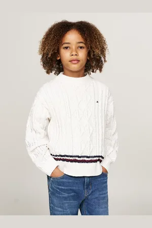 Tommy Hilfiger Global Stripe Chenille Cable Knit Jumper