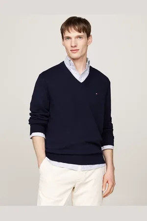 Tommy Hilfiger V-Neck Jumper with Cashmere