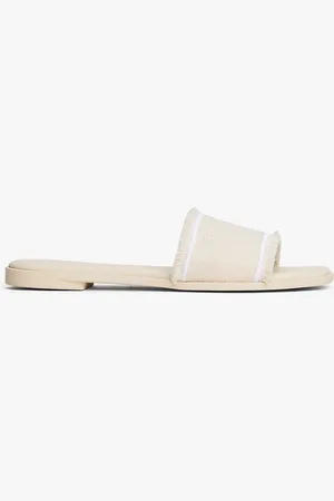 Tommy Hilfiger Frayed Canvas Sandals