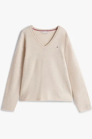 Tommy Hilfiger Curve Pure Wool V-Neck Jumper