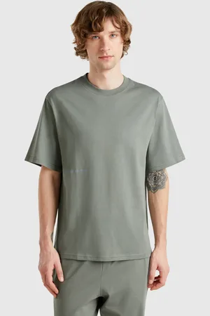 Benetton T-shirt Com Estampa Logótipo L Verde Claro
