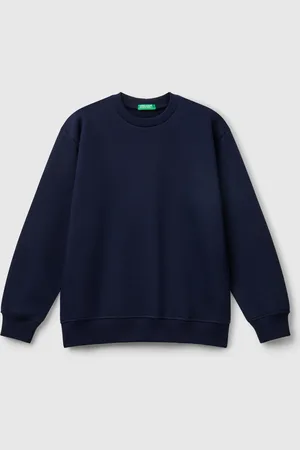 Benetton Sweat % Algodão Com Estampa XL Azul-escuro