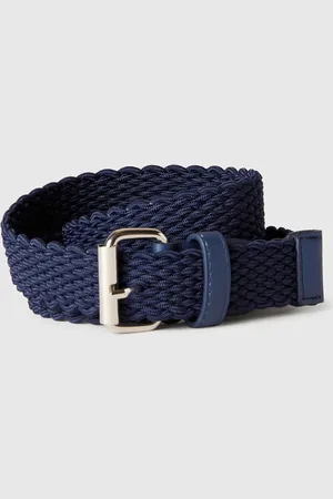 Benetton Cinto De Fita Stretch Azul-escuro Azul-escuro