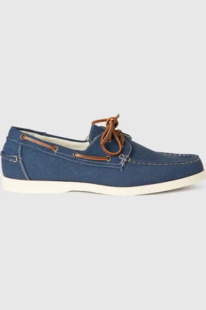 Benetton Mocassins Com Atacadores Azul-marinho