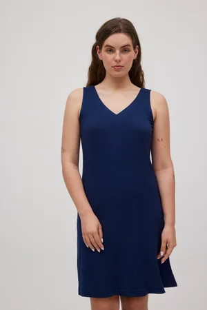 YSABEL MORA Vestido curto com alça azul marinho