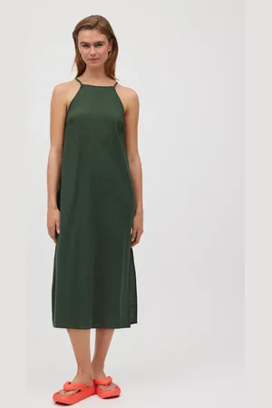 YSABEL MORA Vestido midi verde sem alças