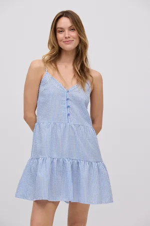 YSABEL MORA Vestido curto com estampa listrada