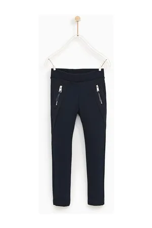 Zara, Bottoms, Zara Kidsnavy Ponte Knit Leggings