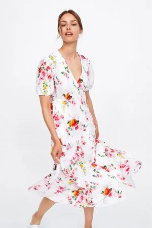Vestidos Estampados & Florais - Zara