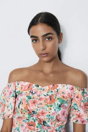 Zara Blusa com estampado floral