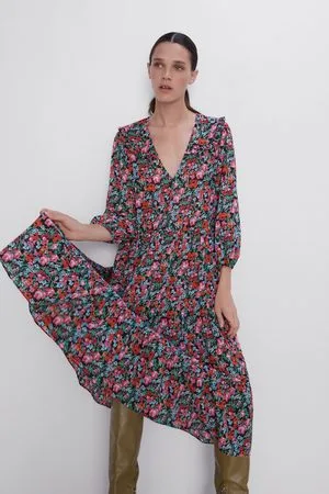 Zara Vestido com estampado floral